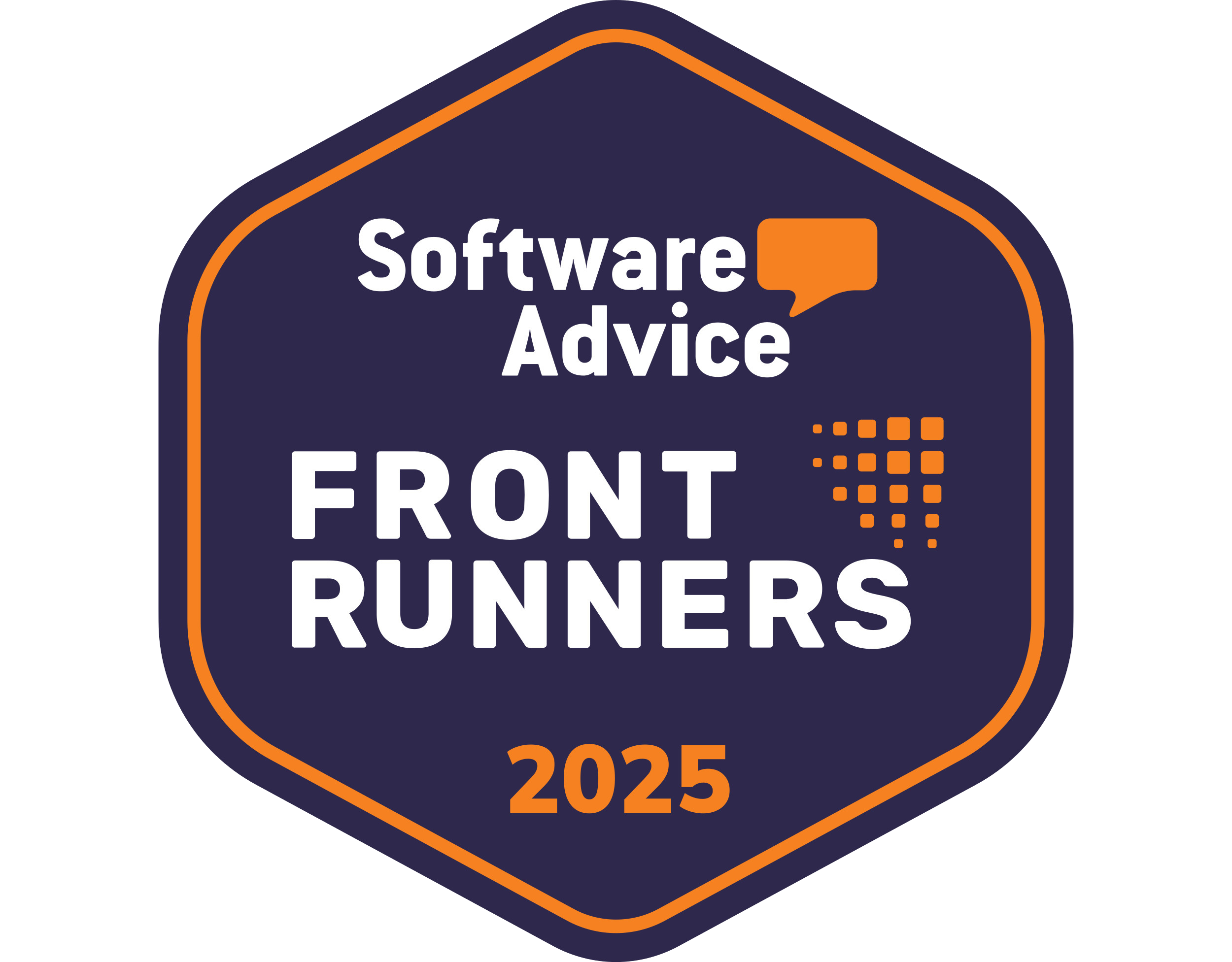 Front Runners_Software Advice 2025_Gartner Badges_sfondo trasp