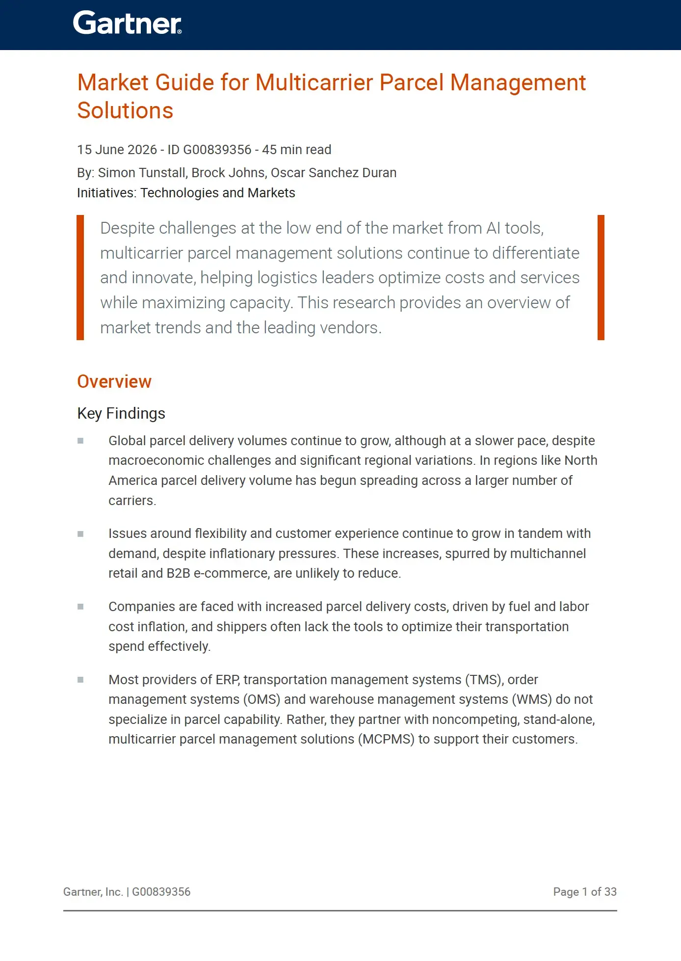 Gartner Market Guide 2026 cover